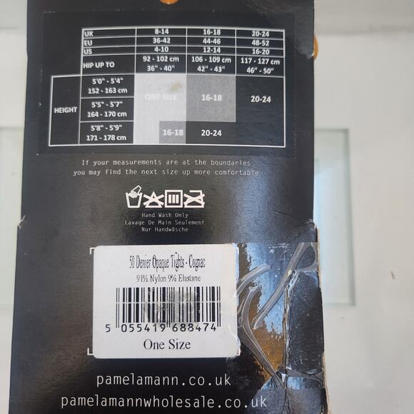 Vintage Pamela Mann 50 Denier Tights Made in Italy NIP - Picture 3 of 5